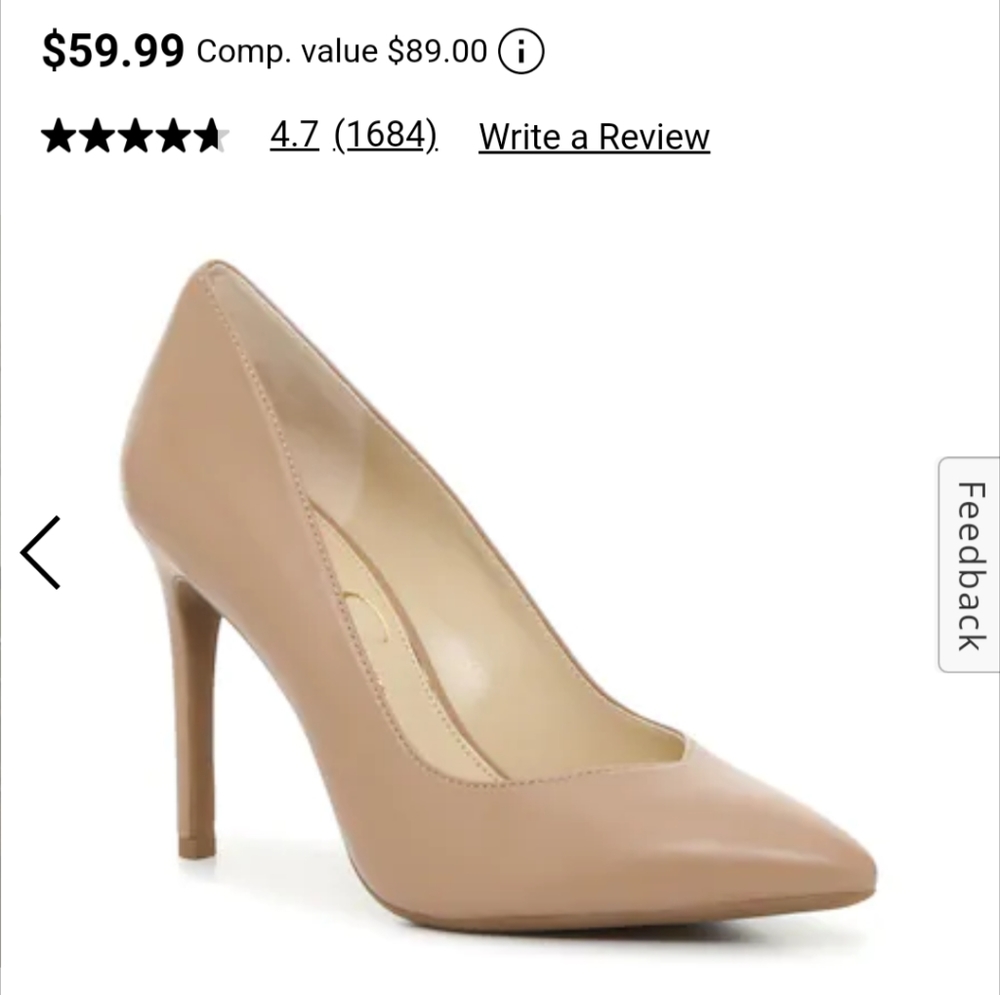 Jessica Simpson Haneh Pump size 38/7.5M